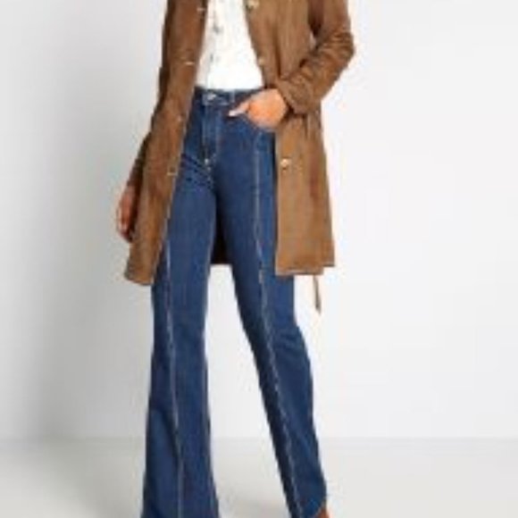 ModCloth The Bianca Flared Jeans Womens Plus Size 24 - Picture 1 of 7